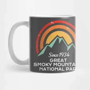 Great Smoky Mountains National Park Retro Mug